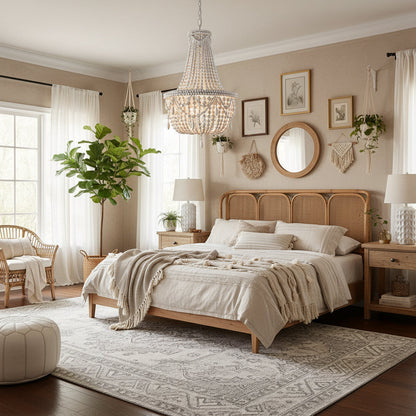 Yarara Wood Bead Chandelier