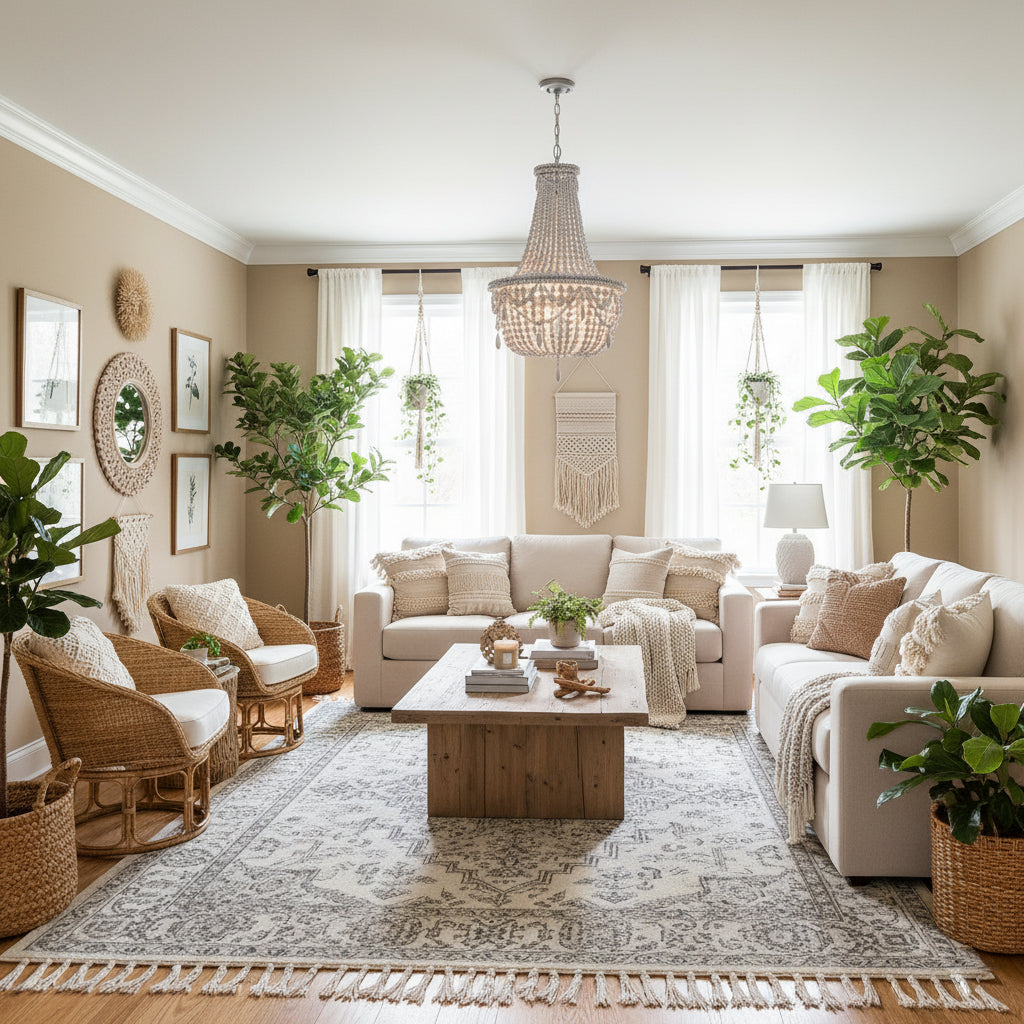 Yarara Wood Bead Chandelier