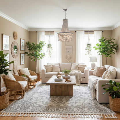 Yarara Wood Bead Chandelier