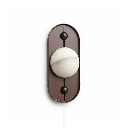 Doran Alabaster Plug-in Wall Lamp