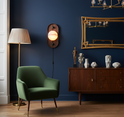 Doran Alabaster Plug-in Wall Lamp