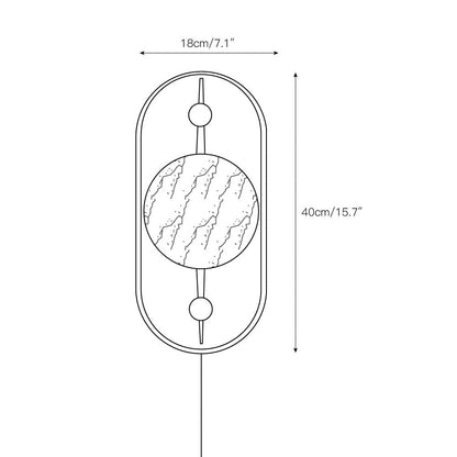 Doran Alabaster Plug-in Wall Lamp