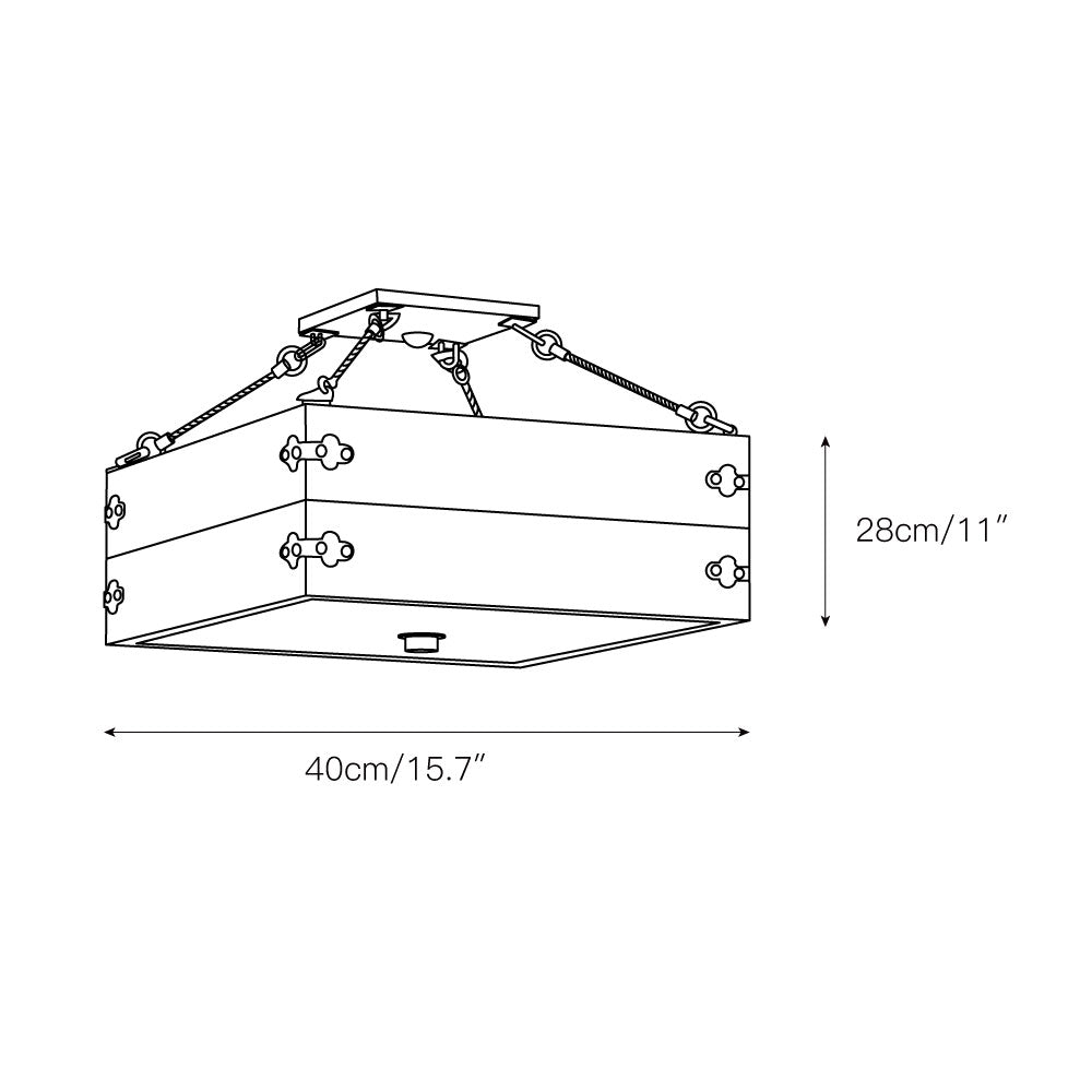 Saba Semi-Flush Ceiling Lamp