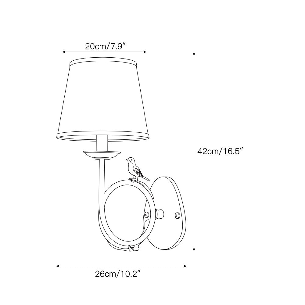 Calara Fabric Wall Sconce