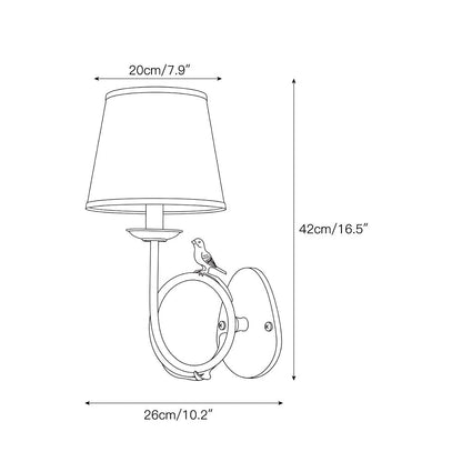 Calara Fabric Wall Sconce