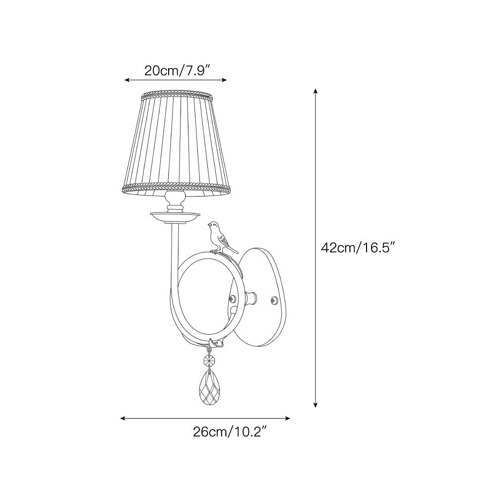 Calara Fabric Wall Sconce
