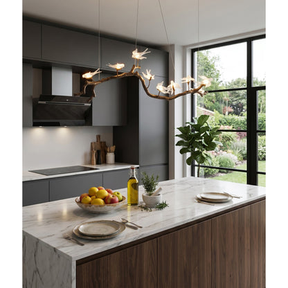Bird Song Branching Linear Chandelier
