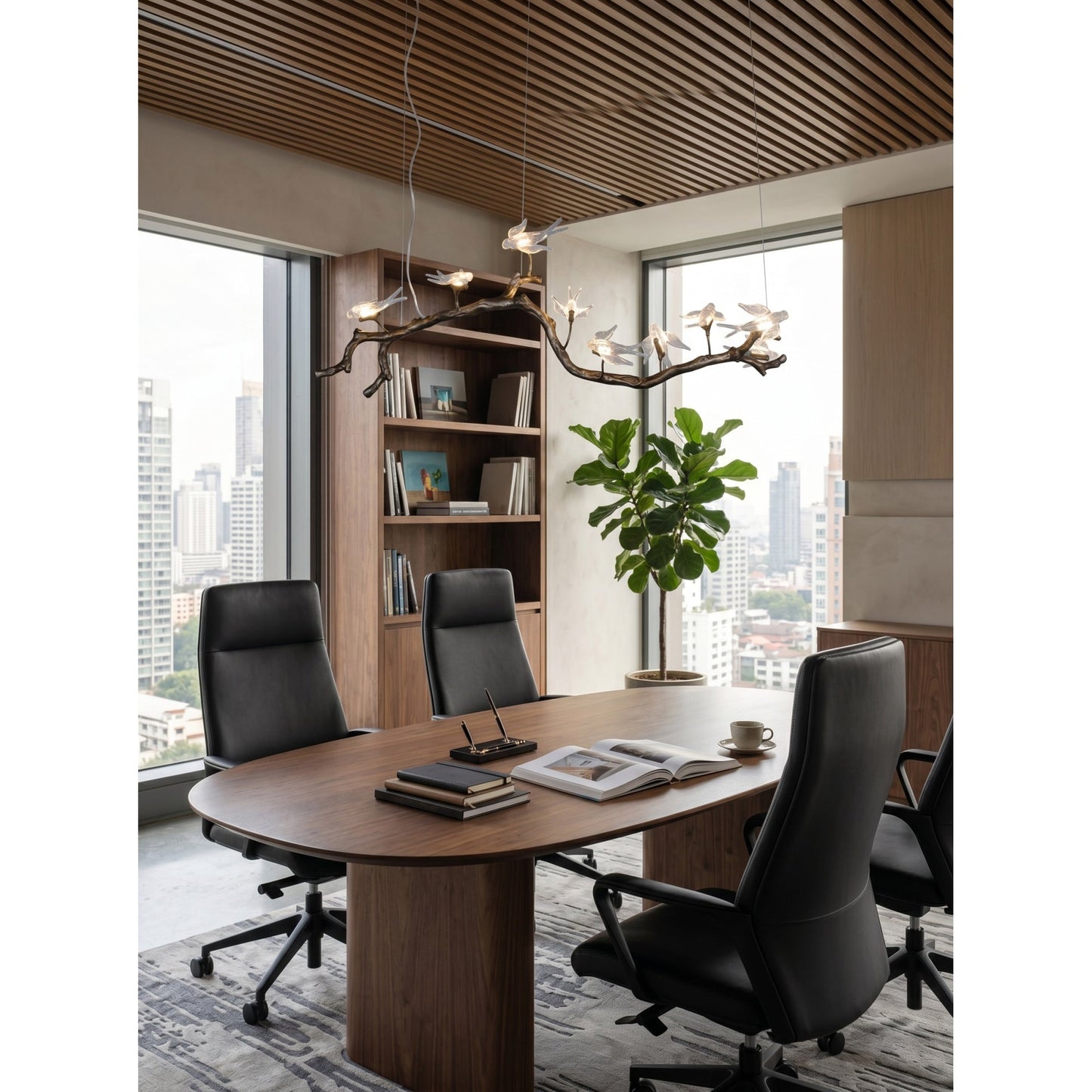 Bird Song Branching Linear Chandelier