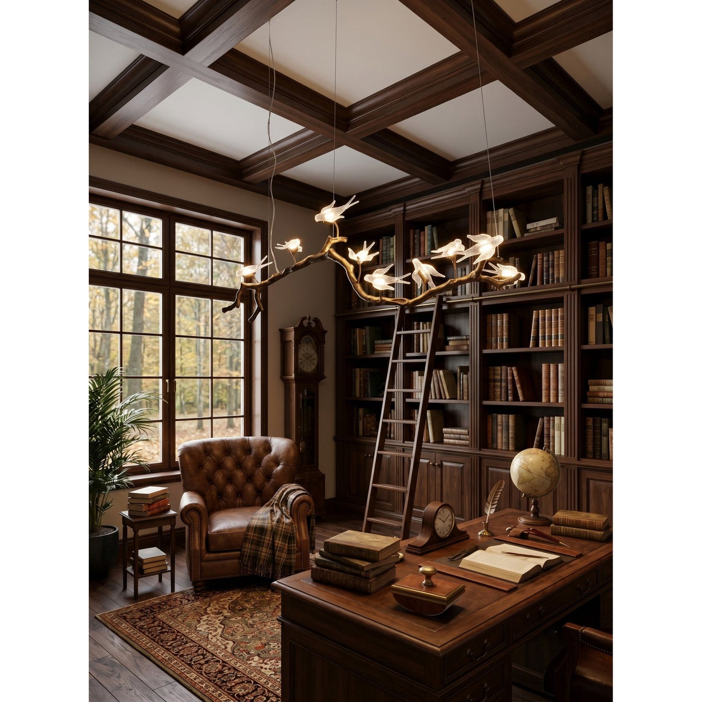 Bird Song Branching Linear Chandelier