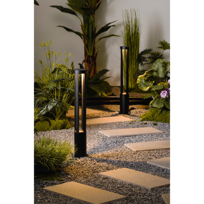 Black Cylindrical Garden Outdoor Light