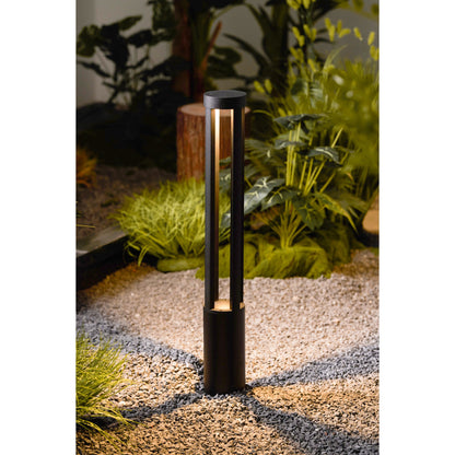Black Cylindrical Garden Outdoor Light