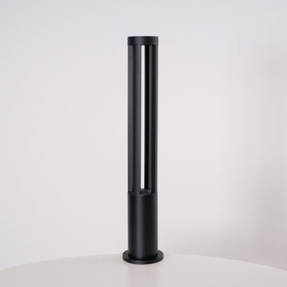 Black Cylindrical Garden Outdoor Light