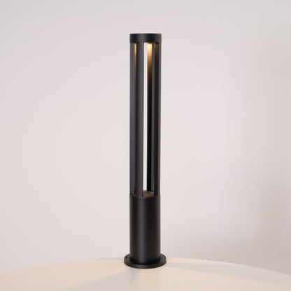 Black Cylindrical Garden Outdoor Light