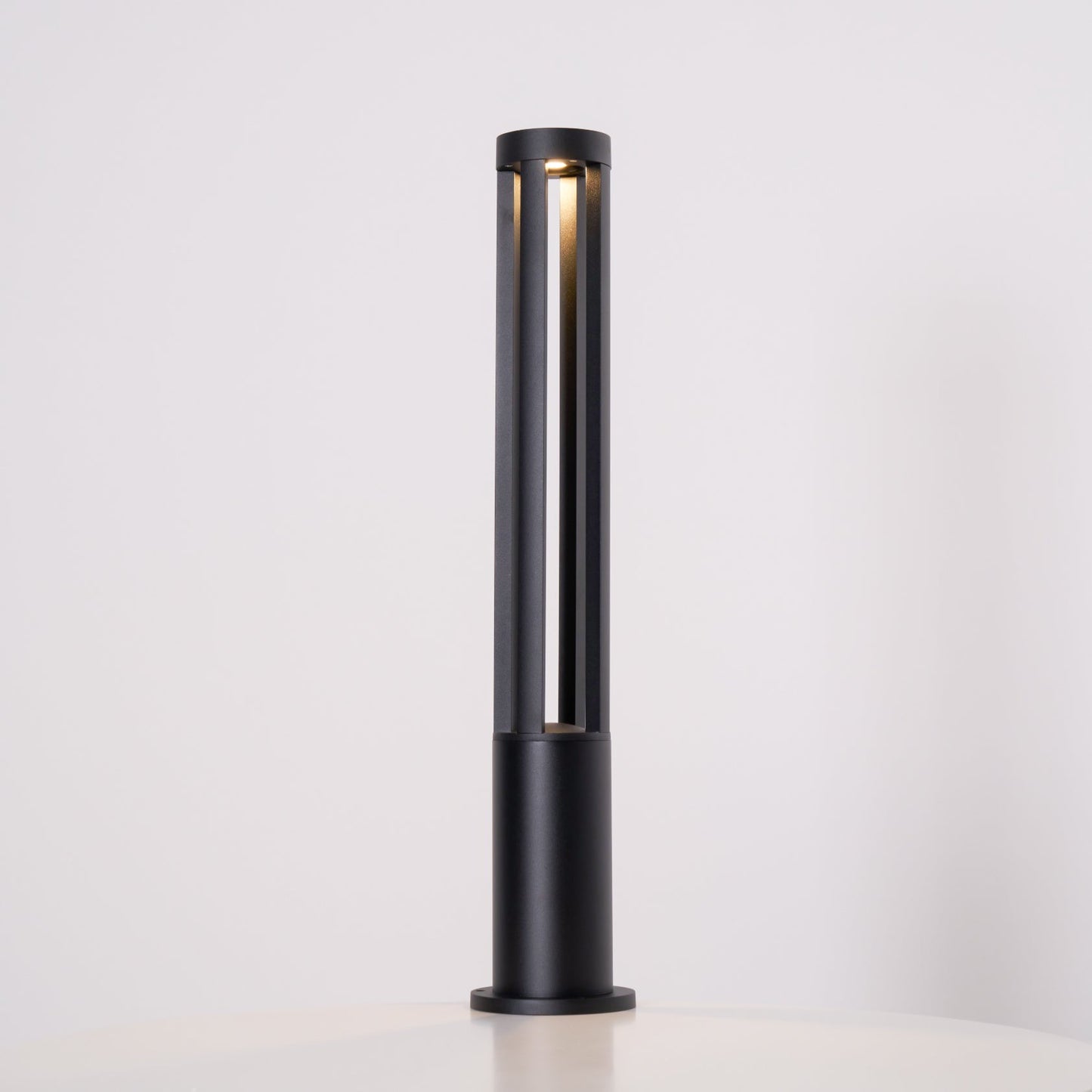 Black Cylindrical Garden Outdoor Light