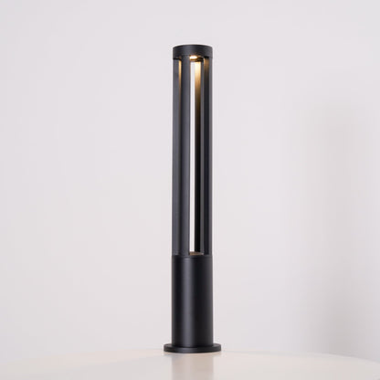 Black Cylindrical Garden Outdoor Light