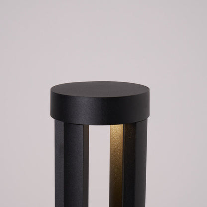 Black Cylindrical Garden Outdoor Light
