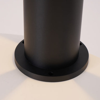 Black Cylindrical Garden Outdoor Light