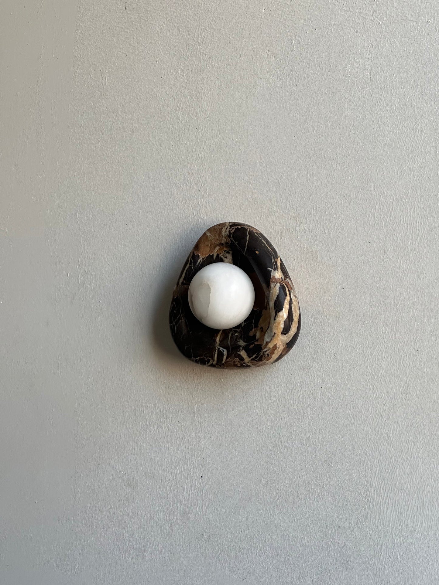 Black Pearl Marble Wall Lamp