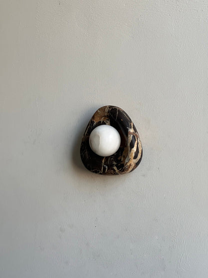 Black Pearl Marble Wall Lamp