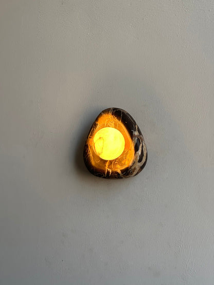 Black Pearl Marble Wall Lamp