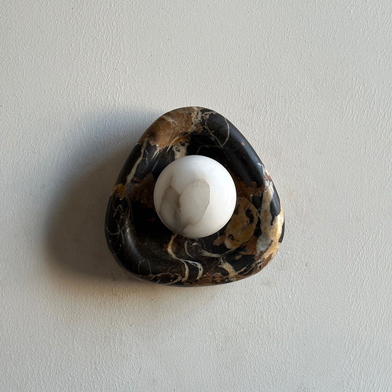 Black Pearl Marble Wall Lamp