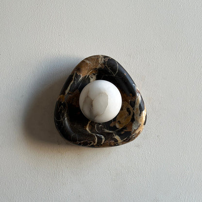 Black Pearl Marble Wall Lamp