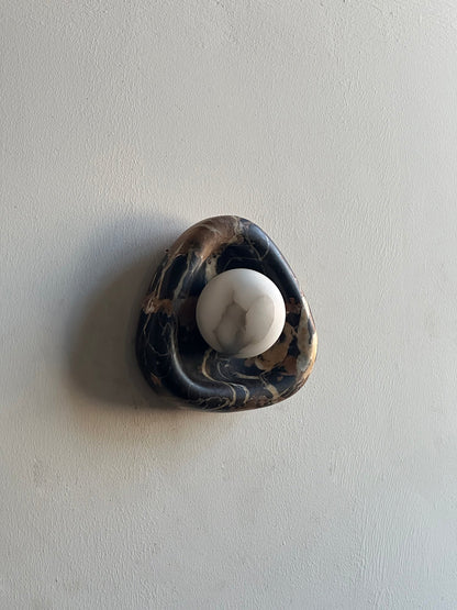 Black Pearl Marble Wall Lamp