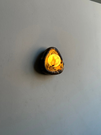 Black Pearl Marble Wall Lamp