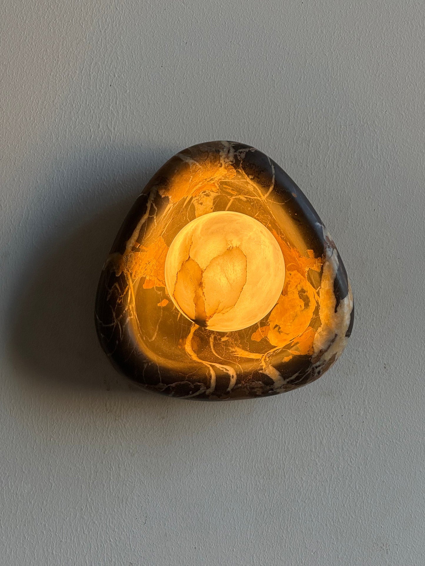 Black Pearl Marble Wall Lamp