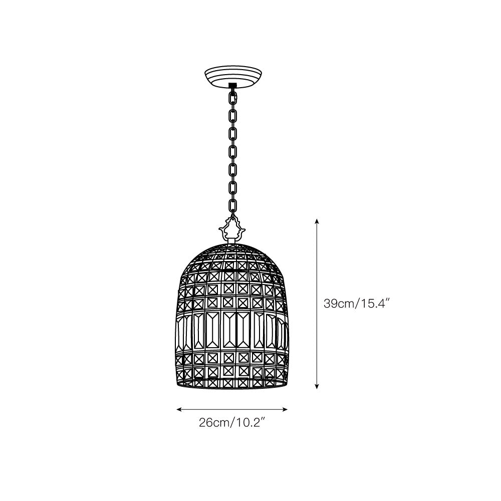 Zelie Crystal Pendant Lamp