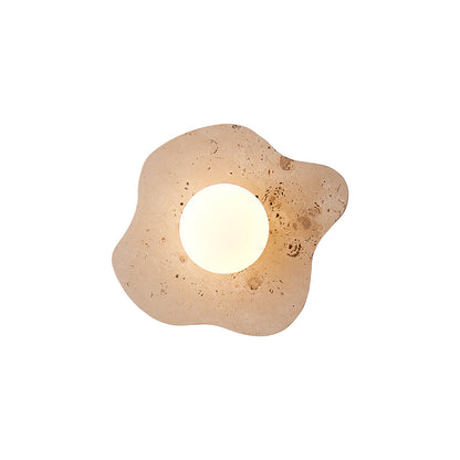 Nevor Travertine Wall Lamp