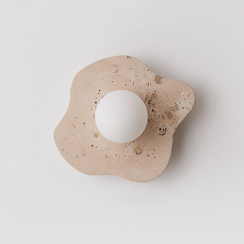 Nevor Travertine Wall Lamp
