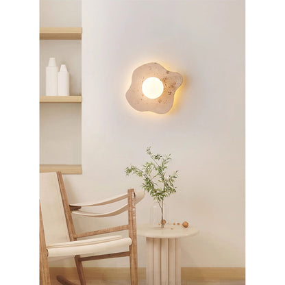 Nevor Travertine Wall Lamp