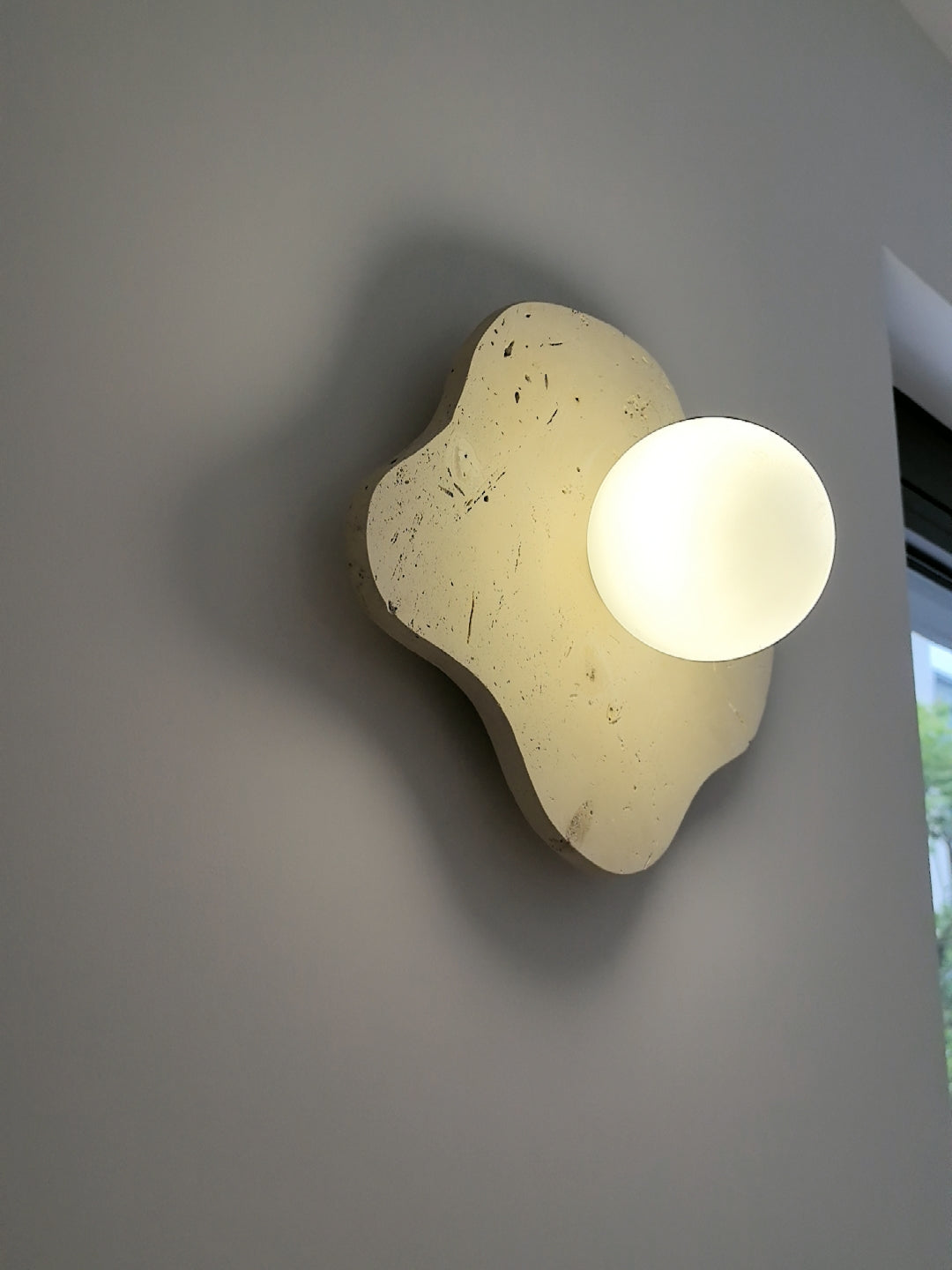 Nevor Travertine Wall Lamp