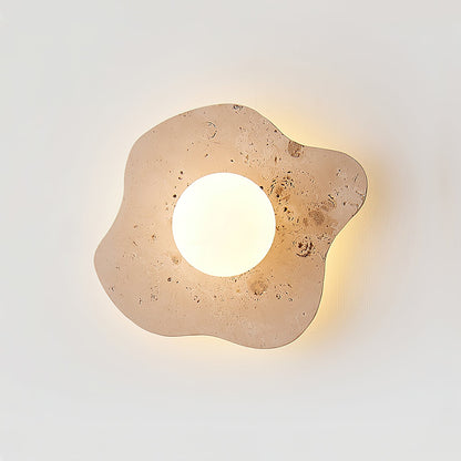 Nevor Travertine Wall Lamp