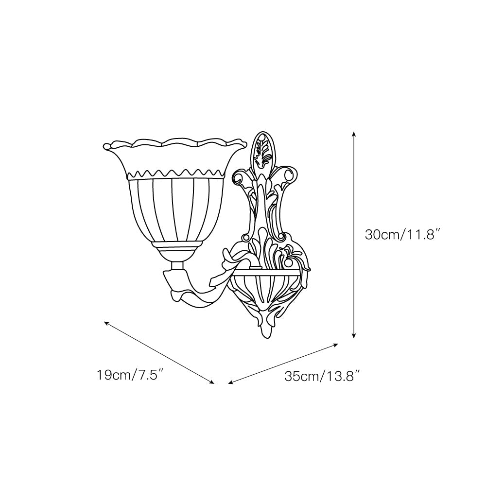 Vesor Flower Brass Sconce
