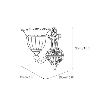 Vesor Flower Brass Sconce