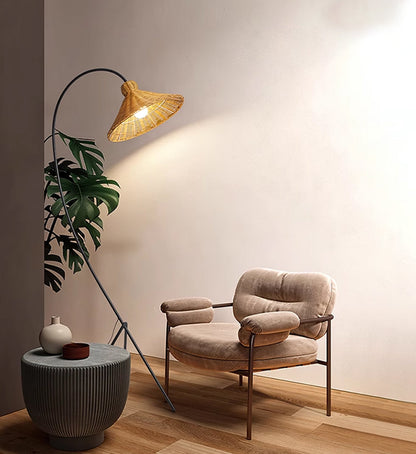 Auguste Rattan Floor Lamp