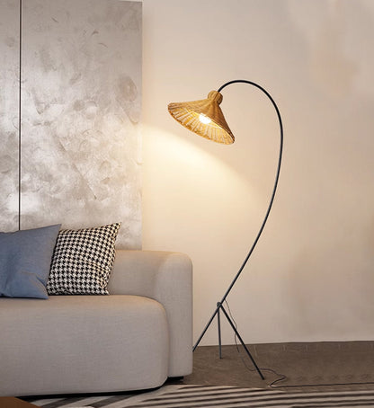 Auguste Rattan Floor Lamp