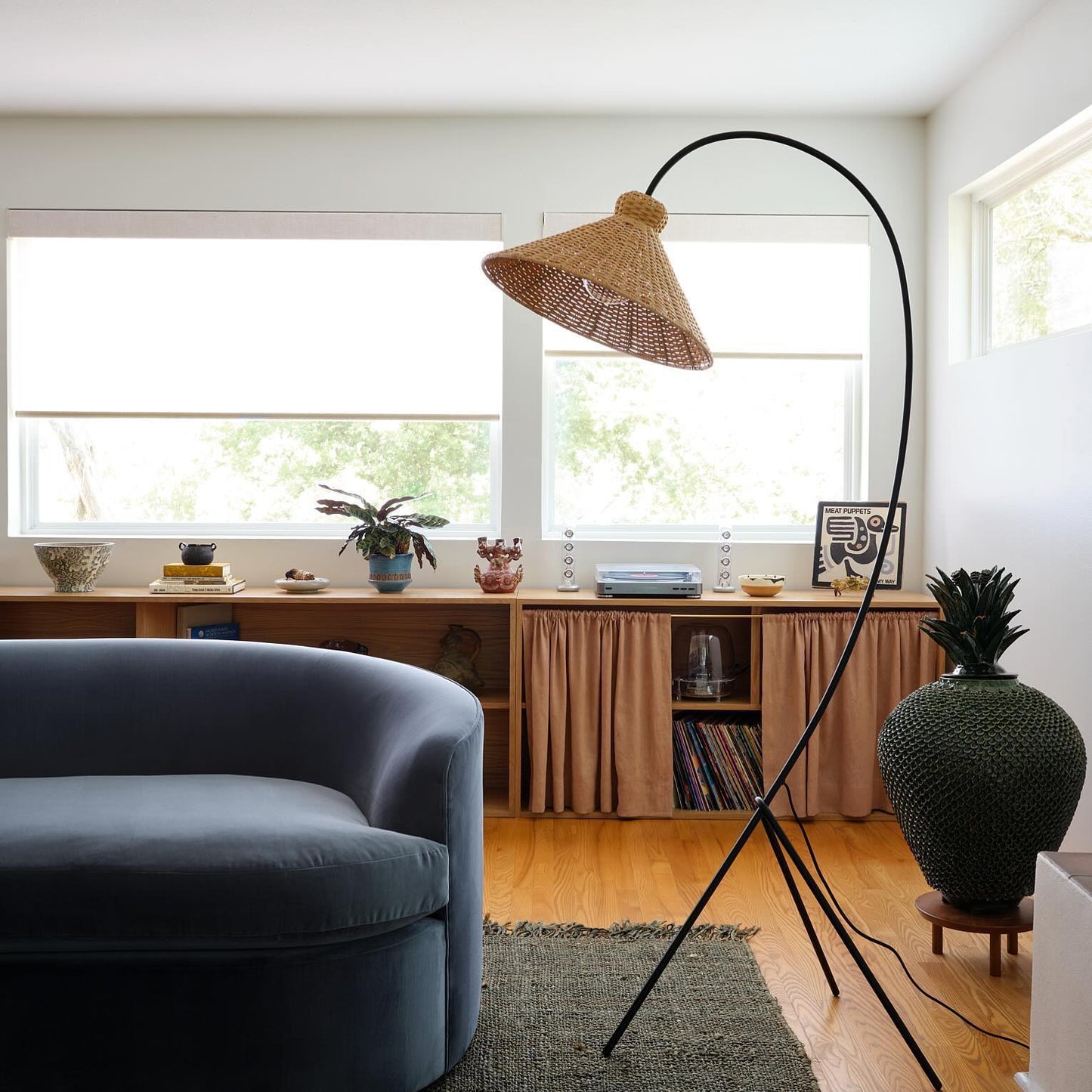 Auguste Rattan Floor Lamp