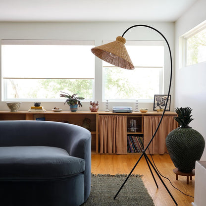 Auguste Rattan Floor Lamp