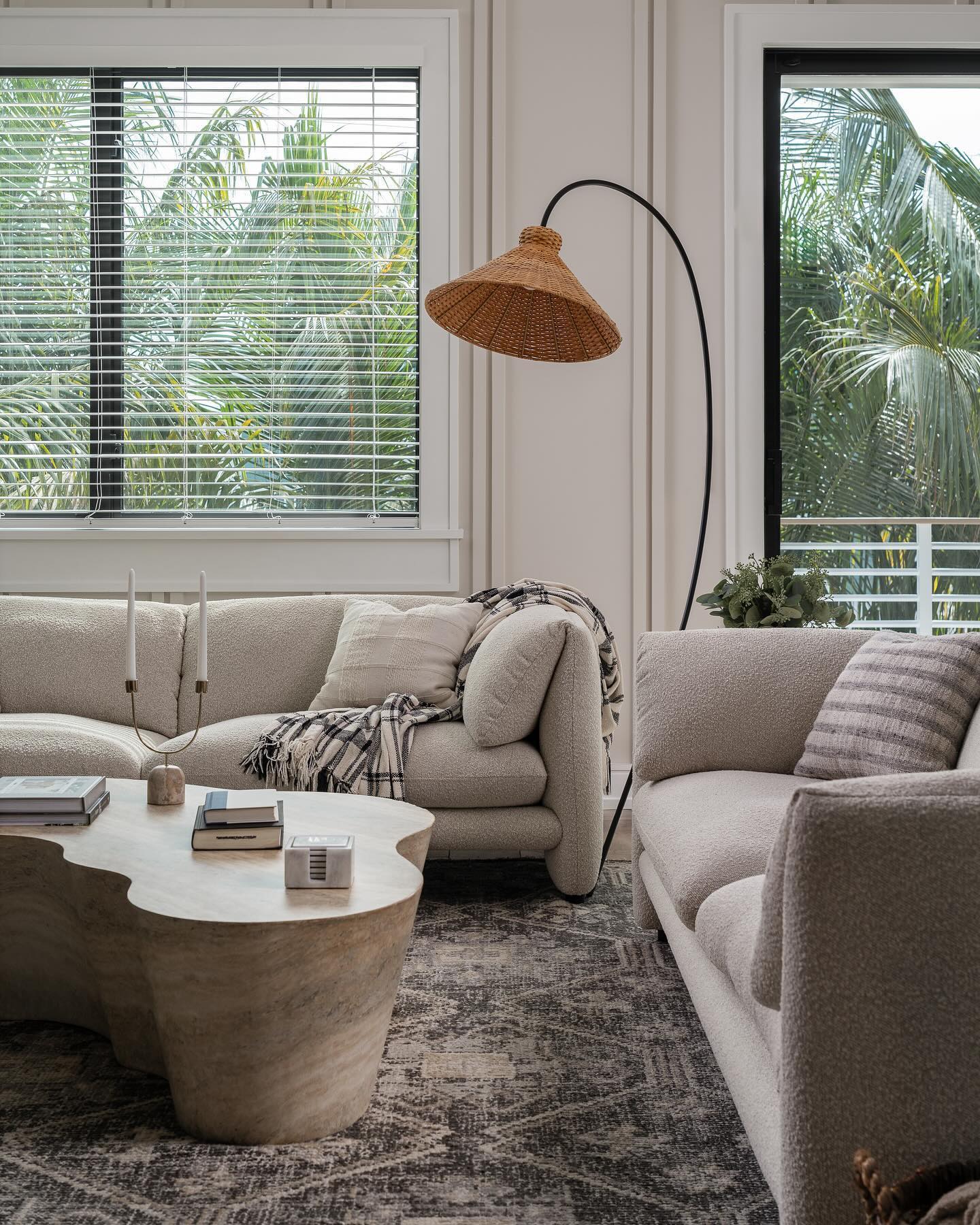 Auguste Rattan Floor Lamp
