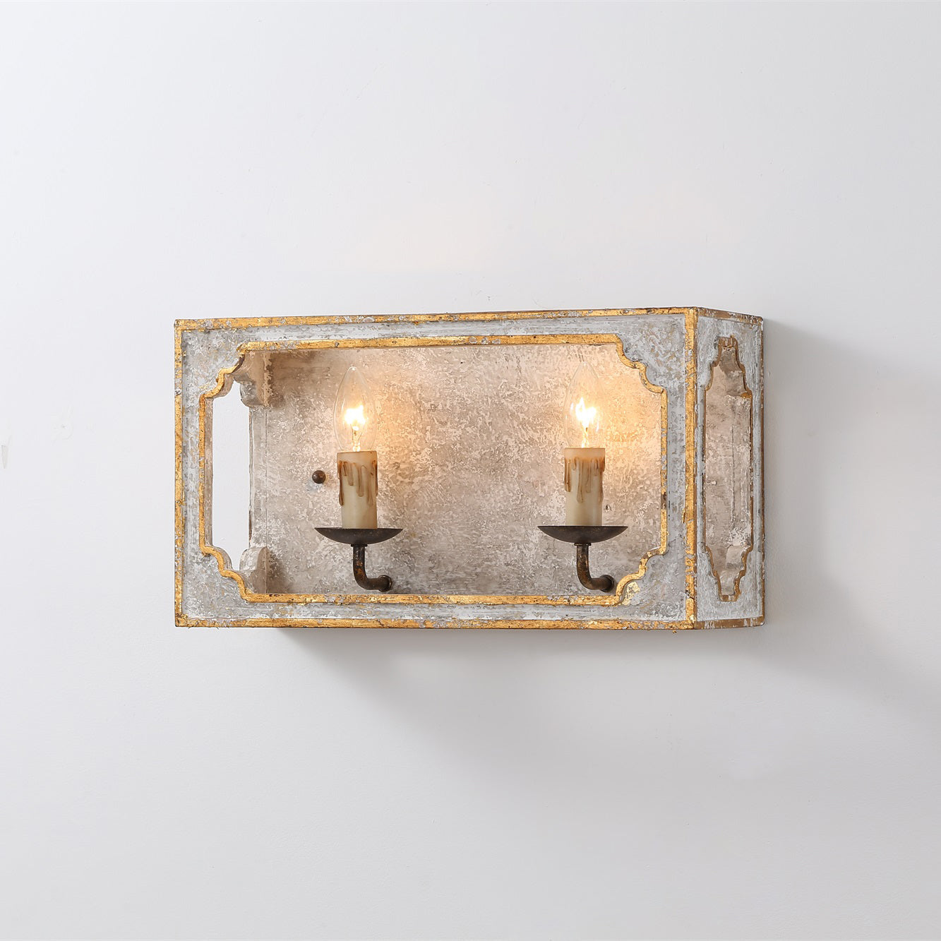 Vaxholm Rustic Cube Sconce