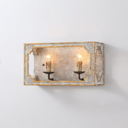 Vaxholm Rustic Cube Sconce