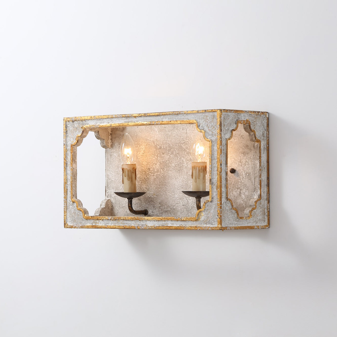 Vaxholm Rustic Cube Sconce