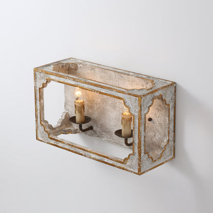 Vaxholm Rustic Cube Sconce