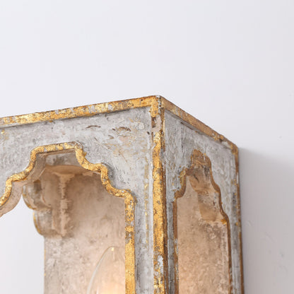 Vaxholm Rustic Cube Sconce