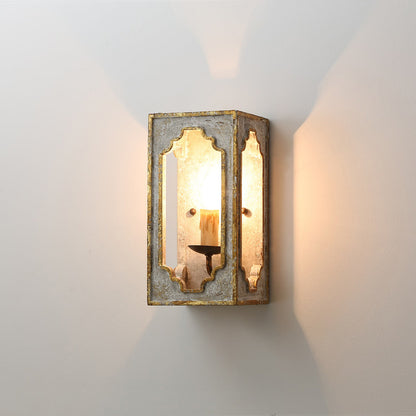 Vaxholm Rustic Cube Sconce