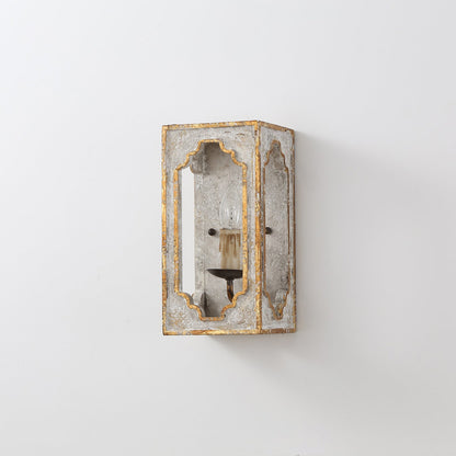 Vaxholm Rustic Cube Sconce