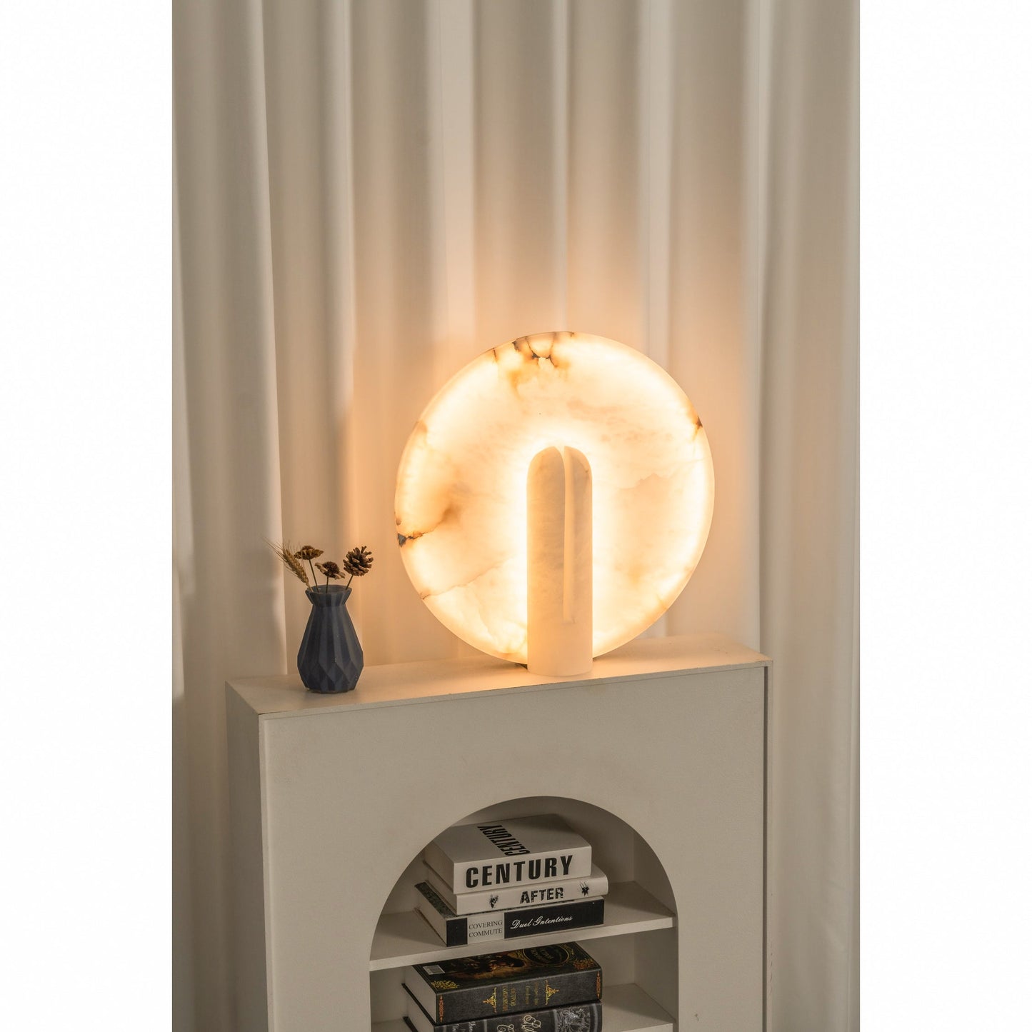 Astilbe Alabaster Table Lamp